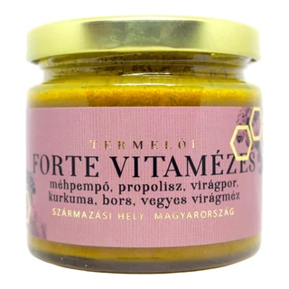 Termelői Forte Vitamézes Kurkumával és Borssal  (230 g)