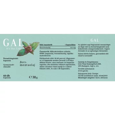 GAL Borsmentaolaj kapszula (60 db)
