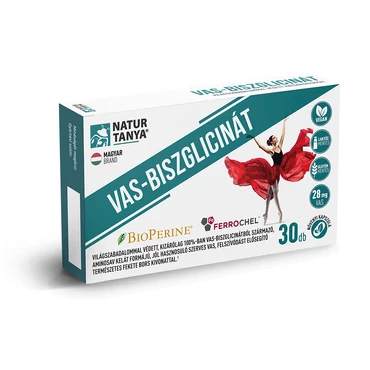 Natur Tanya® Vas-biszglicinát  + BioPerine (30 db)