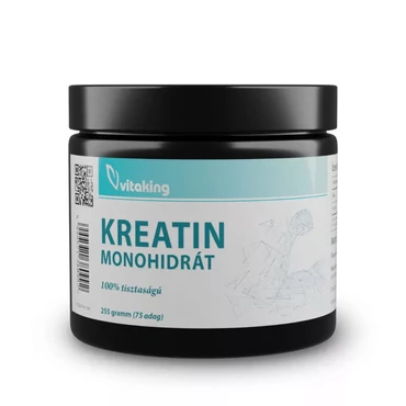 Vitaking 100% Kreatin monohidrát (natúr, mikronizált, 255 g)