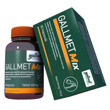 GALLMET Mix epesav és gyógynövény kapszula (30 db)