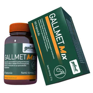 GALLMET Mix epesav és gyógynövény kapszula (60 db)