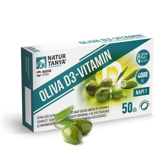 Natur Tanya® OLIVA D3-vitamin (4000 NE, 50 db)