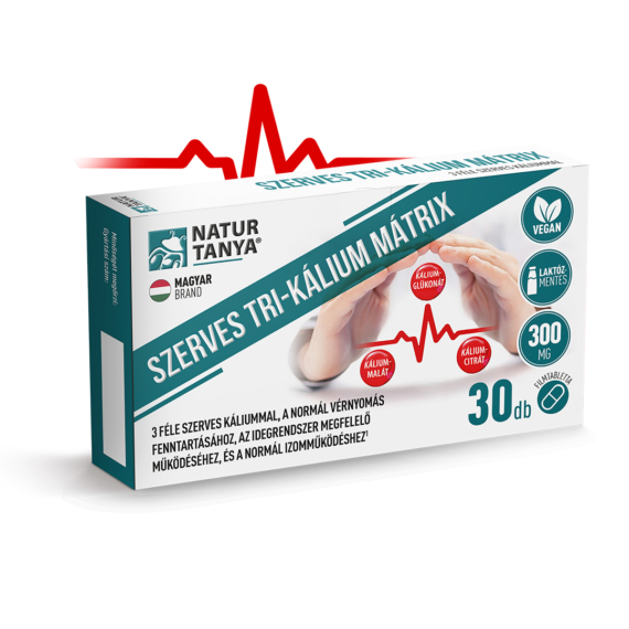 Natur Tanya® Szerves TRI-KÁLIUM MÁTRIX (300 mg / 30 db)