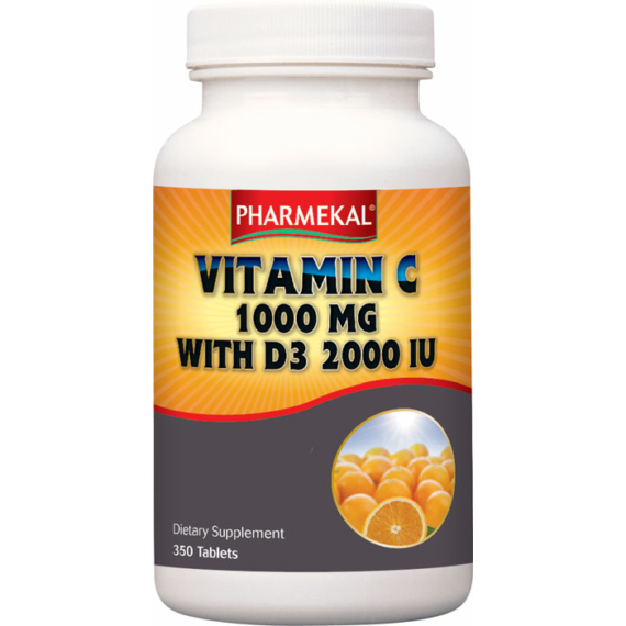  C-vitamin 1000 mg + D3-vitamin 2000 NE (350 db)